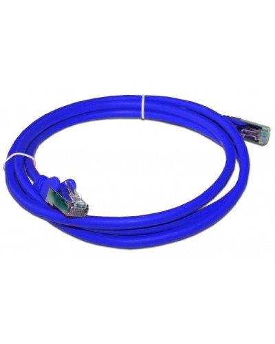 Патч-корд RJ45 - RJ45, 4 пары, FTP, категория 6A, 3 м, синий, LSZH LANMASTER LAN-PC45/S6A-3.0-BL в Калуге Патч-корды и пигтейлы Pintop.ru