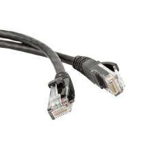 Патч-корд RJ45 - RJ45, 4 пары, UTP, категория 5е, 0.5 м, черный, LSZH LANMASTER LAN-PC45/U5E-0.5-BK