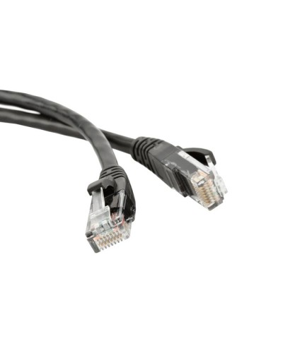 Патч-корд RJ45 - RJ45, 4 пары, UTP, категория 5е, 3 м, черный, LSZH LANMASTER LAN-PC45/U5E-3.0-BK в Калуге Патч-корды и пигтейлы Pintop.ru