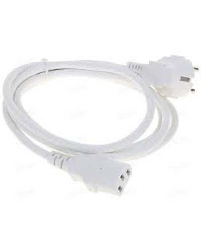 Шнур питания C13-Schuko угловая, 3х0.75, 220В, 10А, белый, 1 метр LANMASTER (LAN-PP13/SHA-1.0-WH) в Калуге Аксессуары для стоек и шкафов Pintop.ru