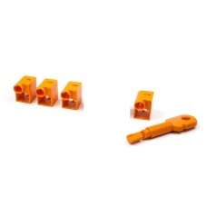 Комплект заглушек порта RJ-45 (6 шт.) + ключ, черный LANMASTER (LAN-SEC45-PL-SET-BK)