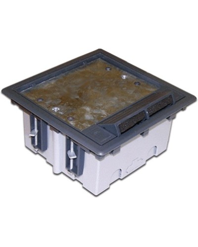 Коробка монтажная для лючка в пол на 6 модулей LANMASTER LAN-WA-FLBP-MB/6 в Калуге Распределительные коробки Pintop.ru
