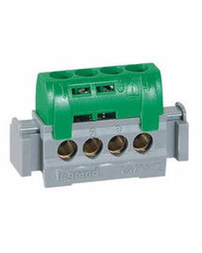 Клеммник зеленый 4х1.5-16 мм2 LEGRAND 004830 в Калуге Клеммные колодки Pintop.ru