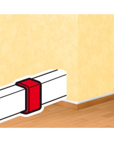 Накладка на стык DLPlus 60х16/20 белый Legrand (033608) в Калуге Аксессуары для кабель-канала Pintop.ru