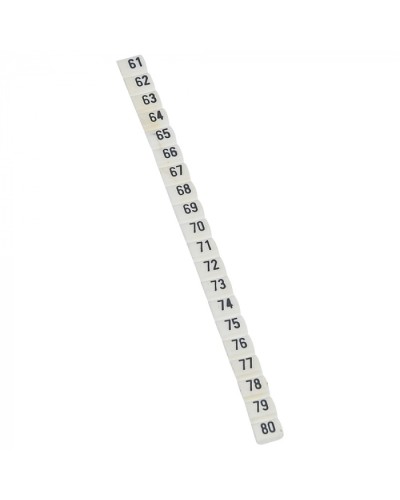 Маркер CAB3 цифры 61-80 Legrand 038163 в Калуге Аксессуары для кабель-канала Pintop.ru