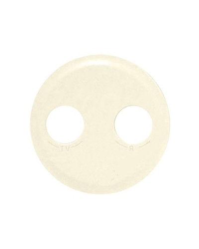 Лицевая панель для розетки TV/FM слоновая кость Celiane Legrand 066232 в Калуге Аксессуары для кабель-канала Pintop.ru