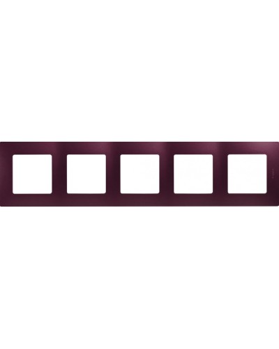 Рамка 5 постов Etika сливовый Legrand 672565 в Калуге Аксессуары для кабель-канала Pintop.ru