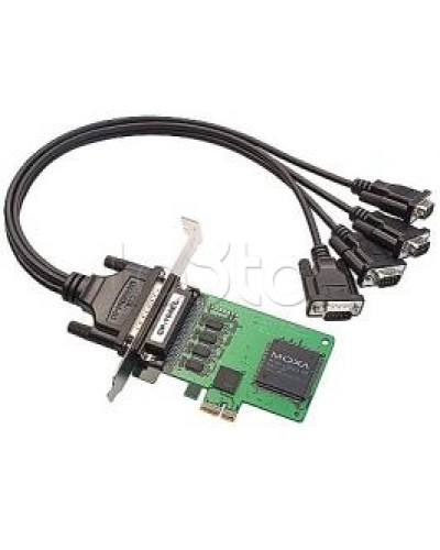 Плата 4-портовая RS-232 для шины PCI Express Moxa CP-104EL-A-DB9M в Калуге Сетевые карты Pintop.ru