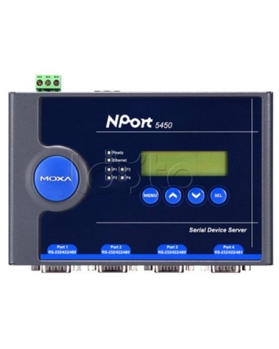 Сервер 4-портовый RS-232/422/485 в Ethernet Moxa NPort 5450-T в Калуге Дополнительное оборудование для ОПС Pintop.ru