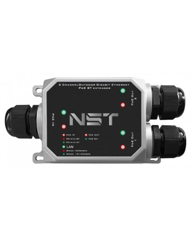 Уличный Ultra PoE удлинитель - коммутатор Gigabit Ethernet до 250м на 3 порта NST NS-EXSW-3GP/W в Калуге Дополнительное оборудование для сетей Pintop.ru