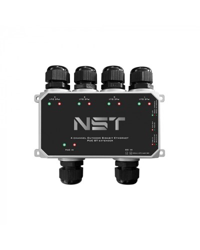 Уличный Ultra PoE удлинитель - коммутатор Gigabit Ethernet до 250м на 5 портов NST NS-EXSW-5GP/W в Калуге Дополнительное оборудование для сетей Pintop.ru