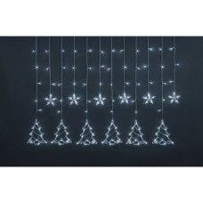 Гирлянда Navigator 95 124 NGF-D033-02 (бахрома звезды и елочки CW 2.5*1м IP20)