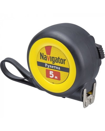 Рулетка Navigator 80 258 NMT-Ru01-A-5-19 (автостоп, 5 м*19 мм) в Калуге Аксессуары для кабель-канала Pintop.ru