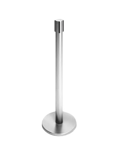 Стойка ограждения передвижная с ремнем (5 метров красный с тормозом) Oxgard ВЗР2387.02 в Калуге Ограждения Pintop.ru