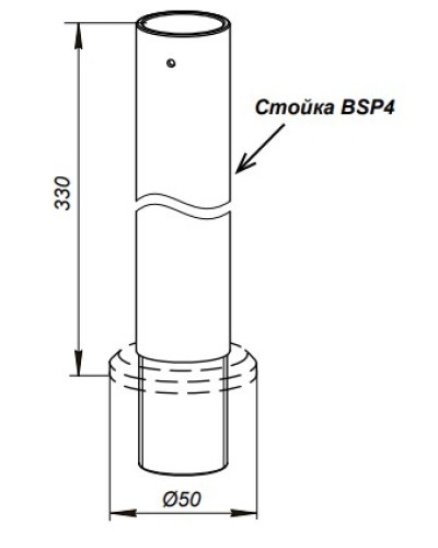Стойка PERCo-BSP4 в Калуге Дополнительное оборудование для СКУД Pintop.ru