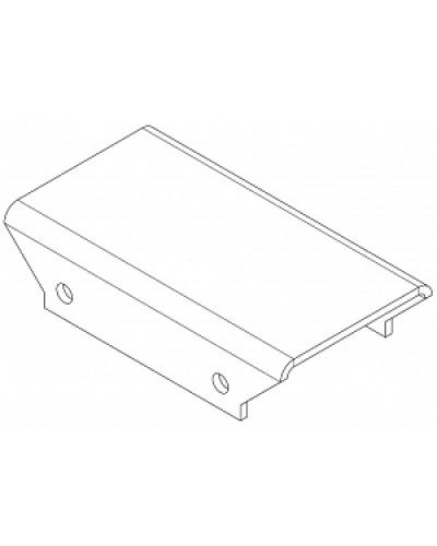 Накладка прямая верхнаяя PERCo-MB-16.3 в Калуге Дополнительное оборудование для СКУД Pintop.ru