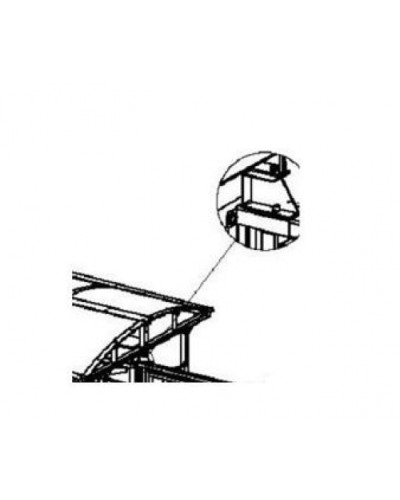 Кронштейн для стыковки турникета PERCo-RF01 0-09 в Калуге Дополнительное оборудование для СКУД Pintop.ru