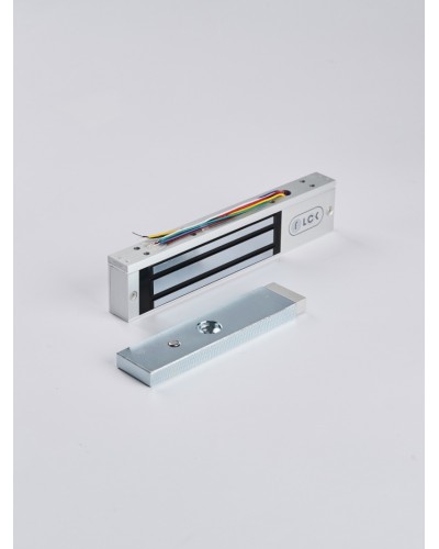 R-Lock RL-EM180-LSS - Электромагнитный замкок, 180кг, DC12/24B, цвет серебристый сатинированный алюминий RAL 7047, два датчика втроены в корпус замка: датчик Холла и магнито-контактный датчик в Калуге Электромагнитные замки Pintop.ru