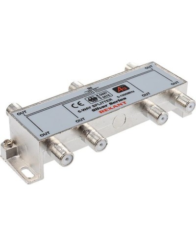 Делитель ТВх6 под F-разъем, 5-1000МГц, Silver (7 F-разъемов в комплекте) REXANT 05-6104 в Калуге Системы видеонаблюдения Pintop.ru