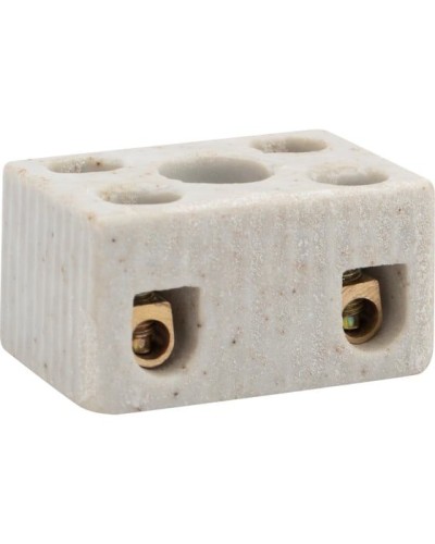 Клемма керамическая винтовая КВ 4 мм² 2 пары контактов с крепежным отверстием (100 шт./уп.) REXANT (07-6221) в Калуге Монтажные материалы Pintop.ru