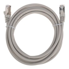 Патч-корд F/UTP, CAT 5e, RJ45-RJ45, 26AWG, LSZH, серый, 3м REXANT 02-0110-3