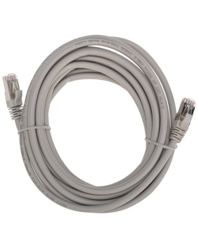 Патч-корд S/FTP, CAT 6A (10G), RJ45-RJ45, 28AWG, LSZH, серый, 5м REXANT 02-0390-5 в Калуге Патчкорды (медные) Pintop.ru