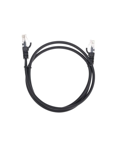 Патч-корд U/UTP, CAT 5e, RJ45-RJ45, 26AWG, LSZH, черный, 1м REXANT 02-0102-1 в Калуге Патчкорды (медные) Pintop.ru