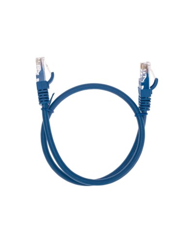 Патч-корд U/UTP, CAT 6, RJ45-RJ45, 26AWG, LSZH, синий, 0,5м REXANT 02-0294-05 в Калуге Патчкорды (медные) Pintop.ru