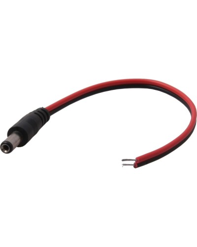 Разъем питания DC штекер 2,5х5,5мм с проводом 20 см REXANT 14-0324 в Калуге Коннекторы и разъемы Pintop.ru