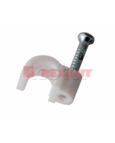 Крепеж кабеля круглый 4мм (50шт/уп) REXANT 07-4004 в Калуге Держатели, клипсы, скобы Pintop.ru