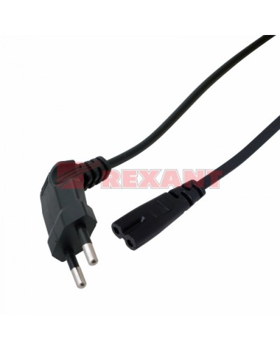 Шнур сетевой (угловая вилка) 2x0.75мм² 1.5М (10шт/уп) REXANT 11-1104 в Калуге Патч-корды и пигтейлы Pintop.ru