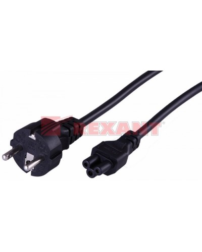 Шнур сетевой Евро 3х0.75мм² 1.8М (PVC) (с заземлением) (ноутбук) (10шт/уп) REXANT 11-1151 в Калуге Патч-корды и пигтейлы Pintop.ru