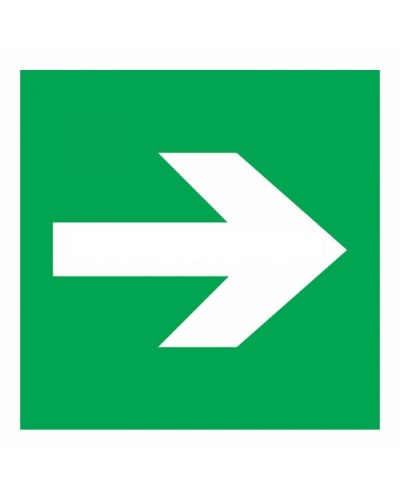 Знак эвакуационный Направляющая стрелка 100x100 (5шт/уп) REXANT 56-0029 в Калуге Дополнительное оборудование для ОПС Pintop.ru