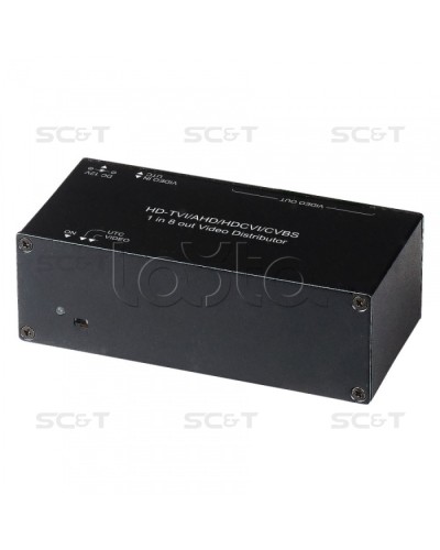 Распределитель видеосигнала HDCVI/HDTVI/AHD SC&T CD108HD в Калуге Видеоусилители, Модуляторы, Делители Pintop.ru