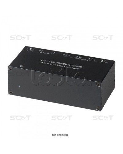 Распределитель видеосигнала HDCVI/HDTVI/AHD/CVBS SC&T CD408HD в Калуге Видеоусилители, Модуляторы, Делители Pintop.ru