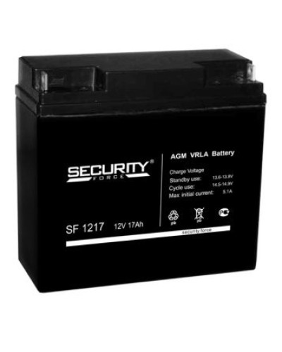 Аккумулятор свинцово-кислотный Security Force SF 1217 в Калуге Электротехническое оборудование Pintop.ru