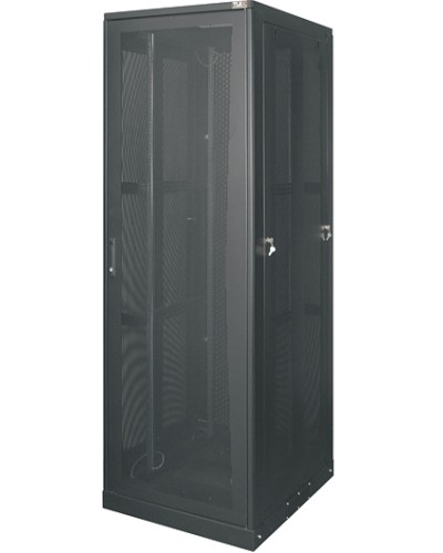 Комплект дверей передняя стеклянная задняя перфорированная для шкафа серии TFE 33U TLK (TFE-4-3380-GP-BK) в Калуге Аксессуары для стоек и шкафов Pintop.ru