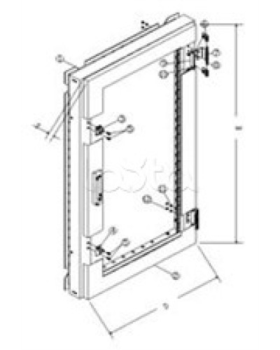 Дверь передняя плексигласовая TOA PGD-22 в Калуге Системы оповещения и трансляции TOA Pintop.ru