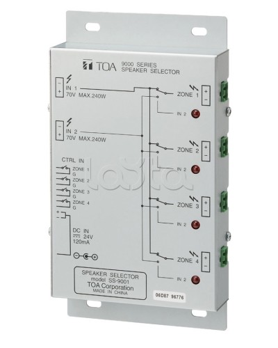 Селектор внешний TOA SS-9001 в Калуге Системы оповещения и трансляции TOA Pintop.ru