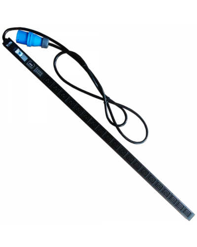 Блок розеток верт, 1-фазный с авт., A/V-метр, 16A / 250V, 20xC19, шнур 3.0 м, IEC309 TWT (TWT-PDVI-20C9-I9) в Калуге Блоки розеток Pintop.ru