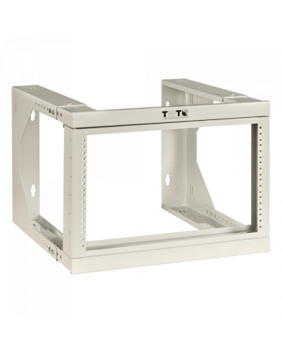 Рама настенная 19, с регулируемой глубиной 461-664 мм, 9U, серая TWT (TWT-FRWAJ-9U-GY) в Калуге Аксессуары для стоек и шкафов Pintop.ru