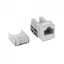 Модуль Keystone RJ45, Cat.5E, UTP, 90 градусов, белый TWT (TWT-OK45UTP/5E-WH)
