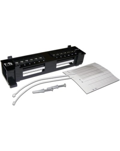 Патч-панель настенная горизонтальная 12 портов RJ-45 TWT TWT-PP12UTP-H в Калуге Патч панель Pintop.ru