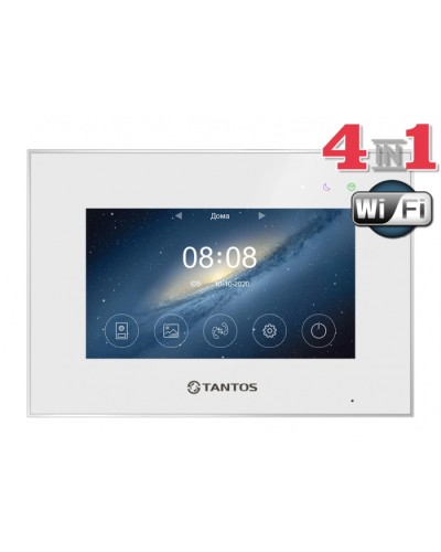 Монитор цветного видеодомофона Tantos Marilyn HD Wi-Fi IPS (White) в Калуге Абонентские видеоустройства Pintop.ru