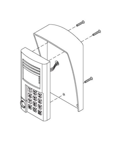 Комплект монтажный для блоков вызова БВД-SM100х, БВД-341х, БВД-402х, БВД-404х Vizit МК-341 в Калуге Аксессуары для многоабонентных систем Pintop.ru