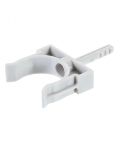 Держатель Экопласт с дюбелем без шурупа D16мм (черный) в Калуге Аксессуары для кабель-канала Pintop.ru