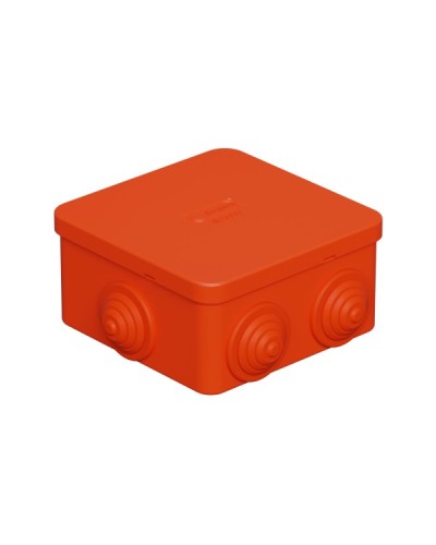 Коробка огн. E110, о/п 85х85х50мм,без галогена, 12 вых., IP55, 8P, оранж. Экопласт (43141HF) в Калуге Распределительные коробки Pintop.ru