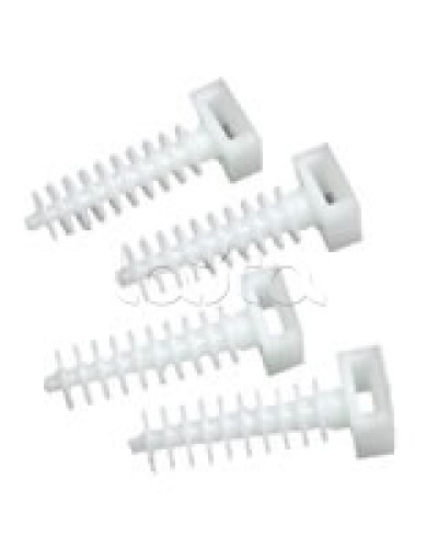 Держатель хомутов для установки в отверстиях D8 мм 37х13 мм Экопласт 47214 в Калуге Крепеж: Дюбели, шурупы, саморезы Pintop.ru