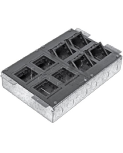 Люк в пол на 8 модулей с суппортом и коробкой Экопласт 70083 в Калуге Системы лючков и колонн Pintop.ru