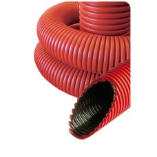 NR050 Гофрированные трубы для прокладки кабеля под землей с протяжкой D50мм (внешн.) (801050)